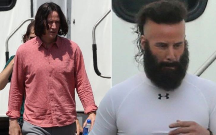 Is That Really Even Him?! Internet' Boyfriend Keanu Reeves Looks Unrecognizable As He Sports Beard and Mohawk for Bill & Ted Face The Music